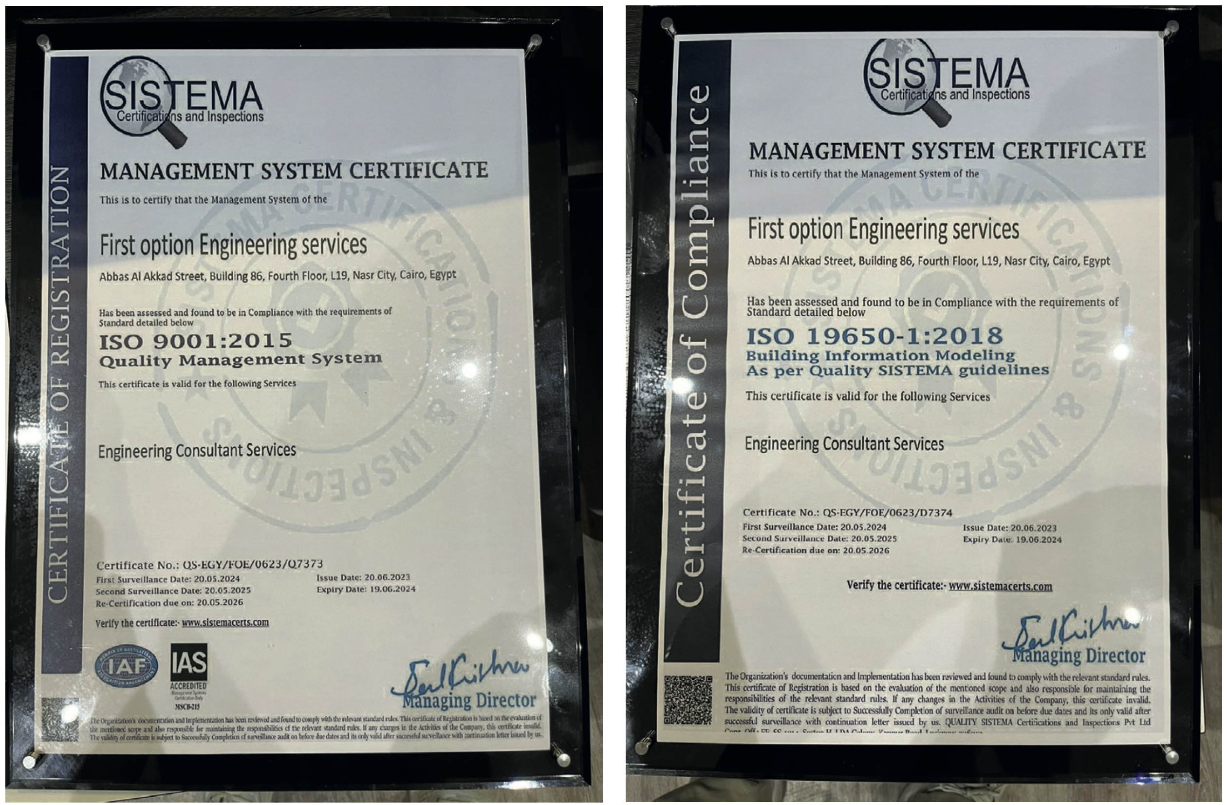 ISO Certificates